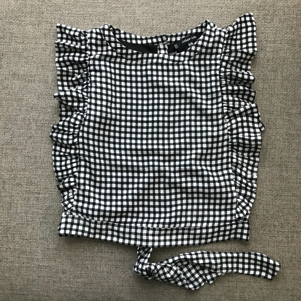 Sugar + Lips Ashby Gingham top